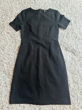 J.Crew Mercantile Cap Sleeve Dress size 0 Black Casual Workwear Minimalist